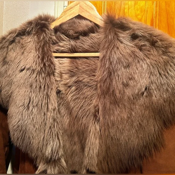 Di Bello Collection Shearling Long Coat - Picture 7 of 14